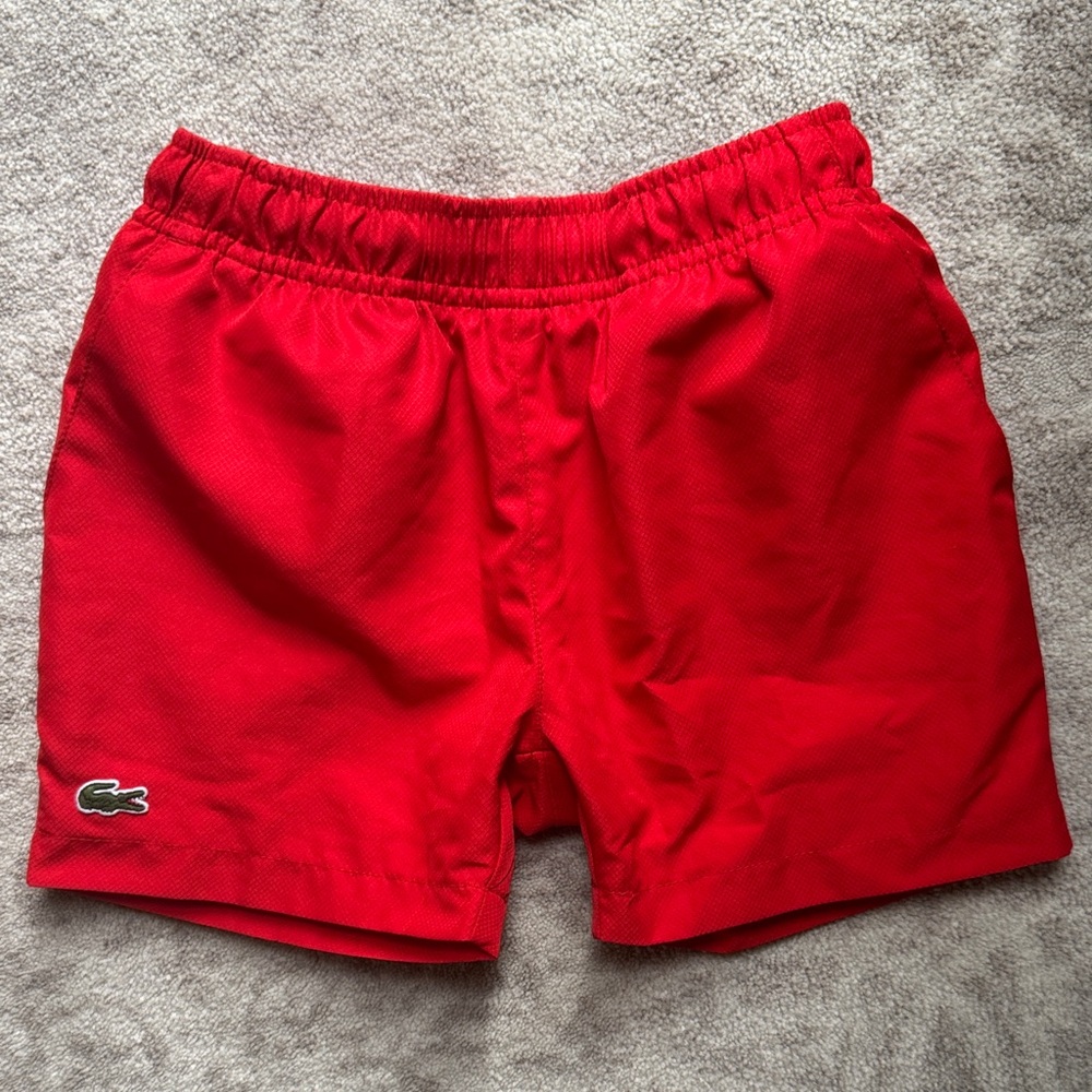 Lacoste Kids Vibrant Red Shorts